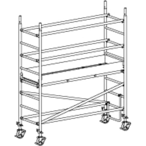 Fahrgerüst mit Ausleger - 6.490 x 2.080 x 720 mm (HxBxT) - Hymer