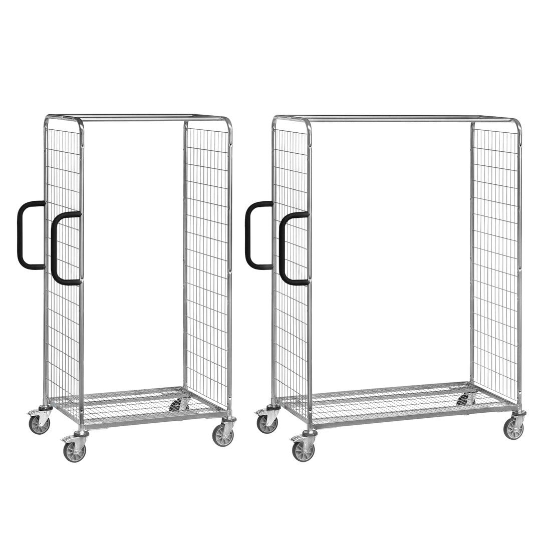 Fetra - Kommissionierwagen - Tragkraft 300 kg - Höhe 1.825 mm - Ladefläche 610 x 1.250 mm (BxT) - verzinkt