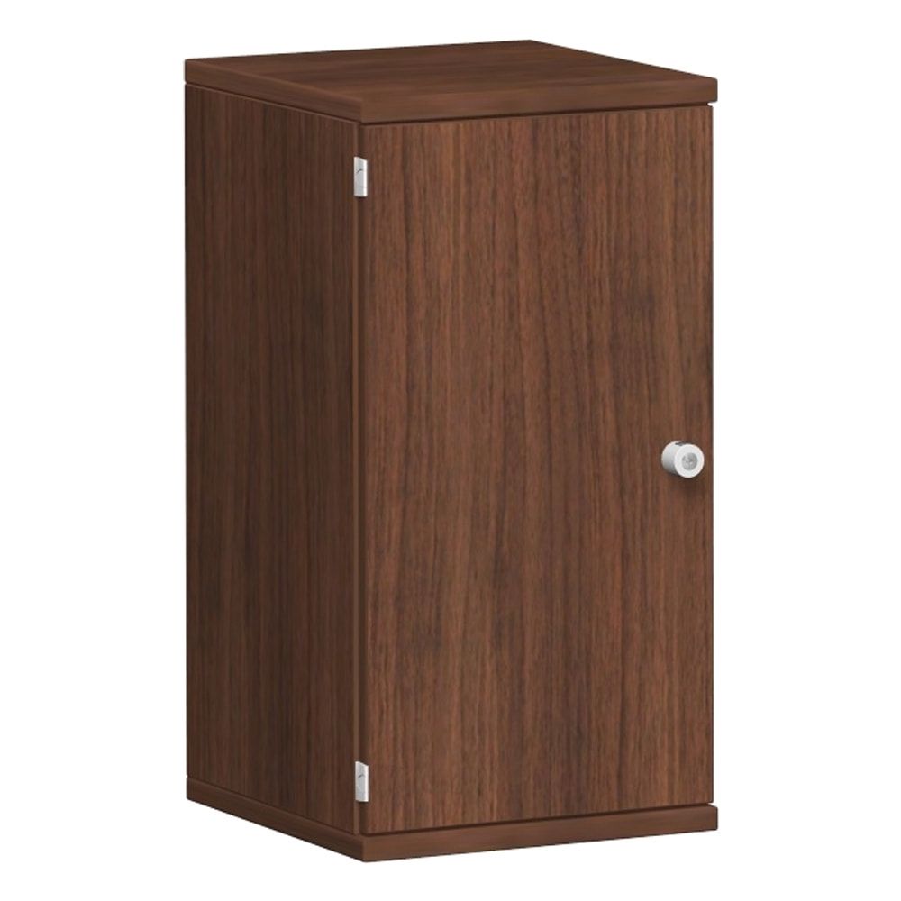 Flügeltürenschrank, Holztüren, Schloßseite links, 2 Ordnerhöhen, 1 Einlegeboden, 768 x 600 x 425 mm (HxBxT), Frontfarbe Ahorn, Korpusfarbe Ahorn