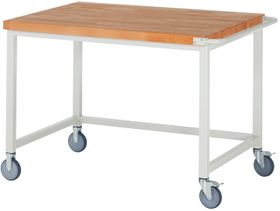 Mobile Werkbank - 880 x 1.250 x 900 mm (HxBxT) - Traglast 450 kg - Buche - Farbe wählbar