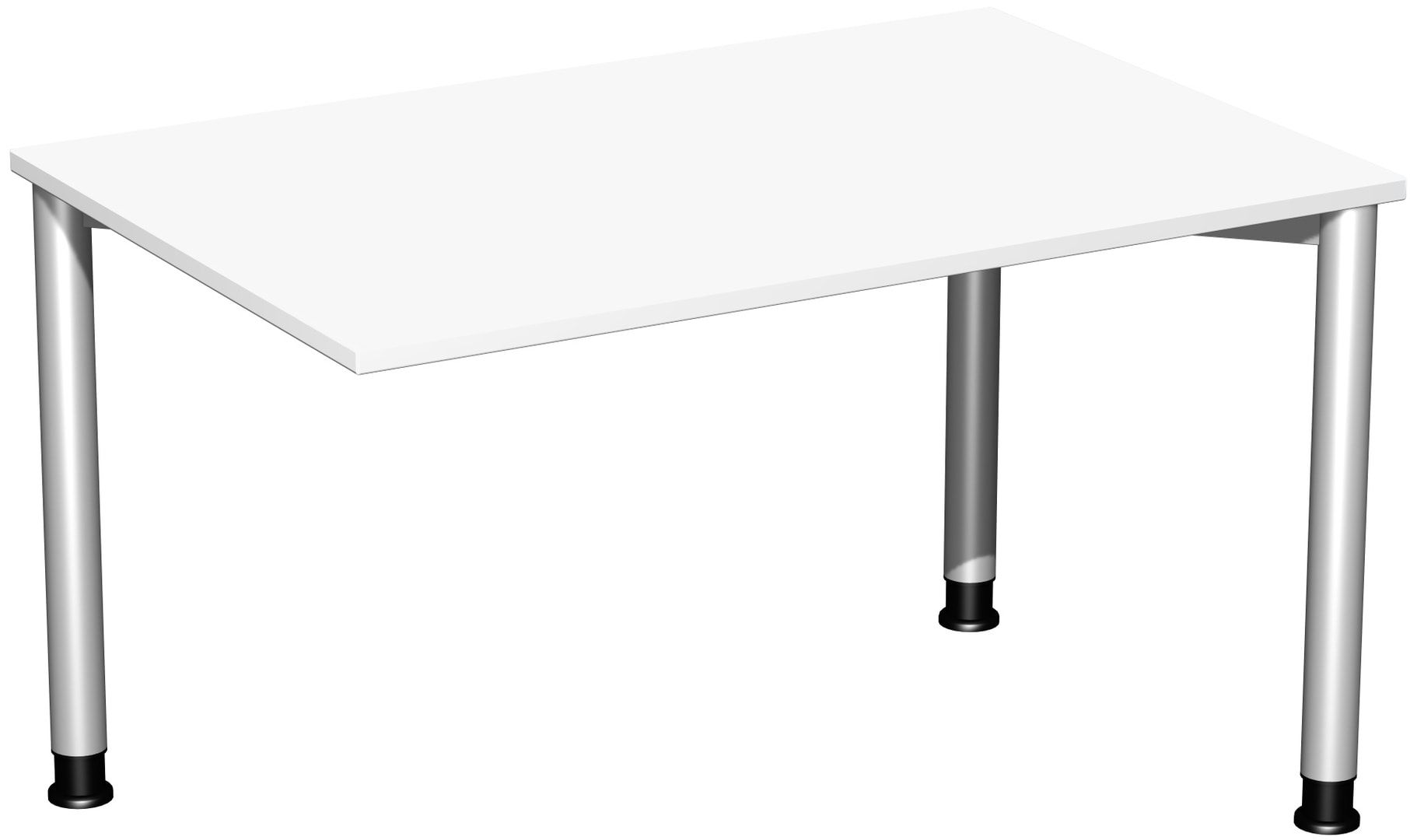 Schreibtisch - 4-Fuß Flex - Bürotisch - Höhe 680-800 mm - 1.200 x 600 mm (BxT) - Gestell anthrazit - Ahorn