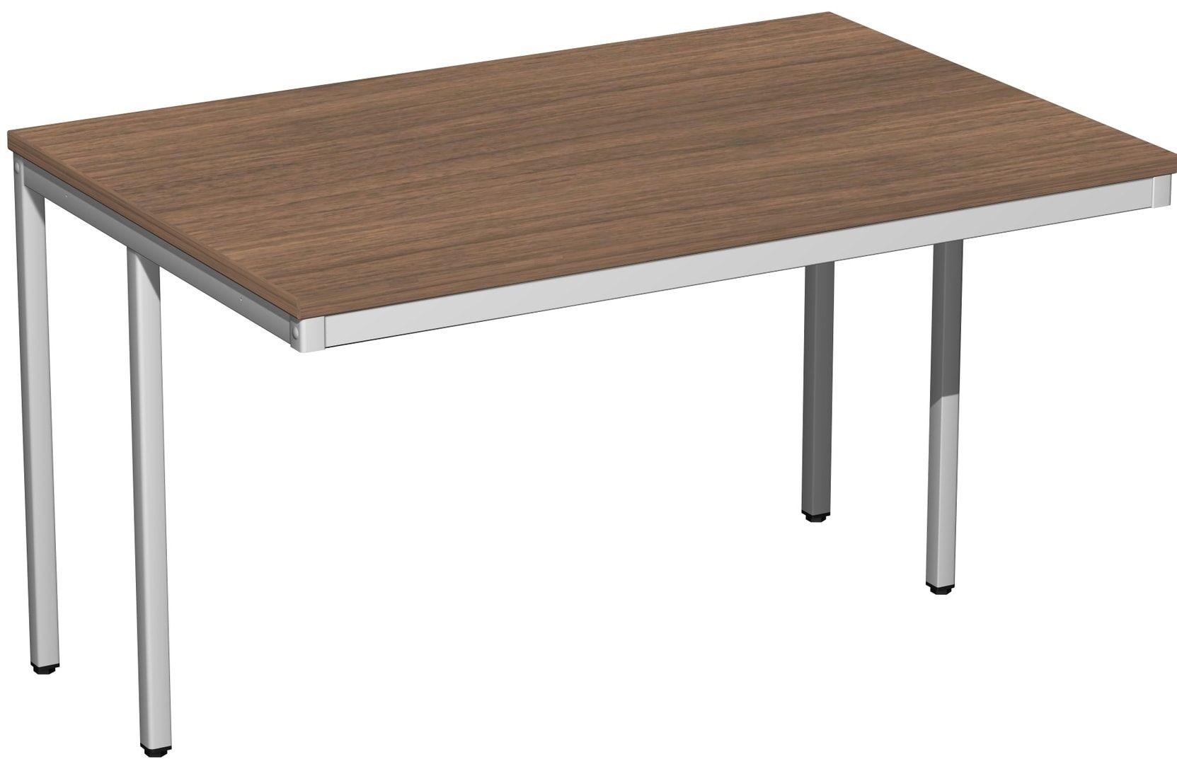 Schreibtisch - 4-Fuß Eco - Bürotisch - 720 x 1.000 x 800 mm (HxBxT) - Gestell lichtgrau - Ahorn