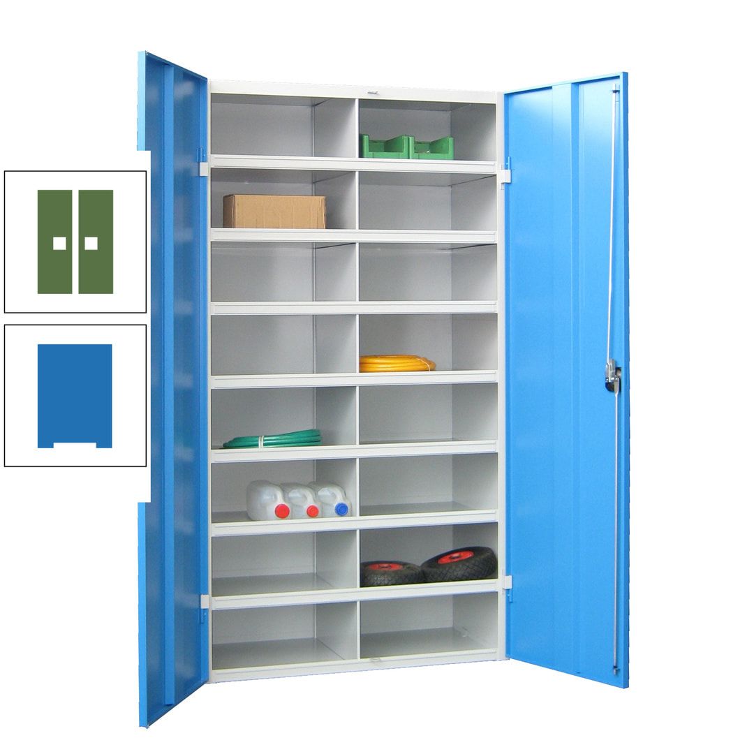 Aktenschrank - Fächerschrank - Sortierstation - 16 Fächer - Büroschrank - Dokumentenablage - 1.800 x 1.000 x 530 mm (HxBxT) - anthrazitgrau