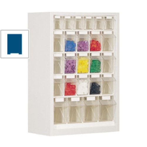 Kleinteilemagazin - Hängeschrank - 910x665x250 mm - 16 Kästen - 1 Größe - enzianblau