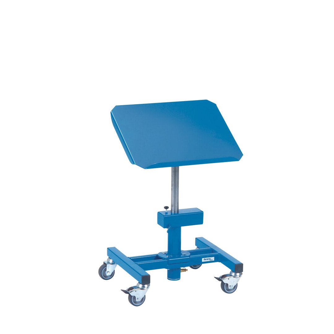 Fetra - Fahrbarer Materialständer - 150 kg - (H) 510 bis 700 mm höhenverstellbar - mit pneumat. Absenkdämpfung