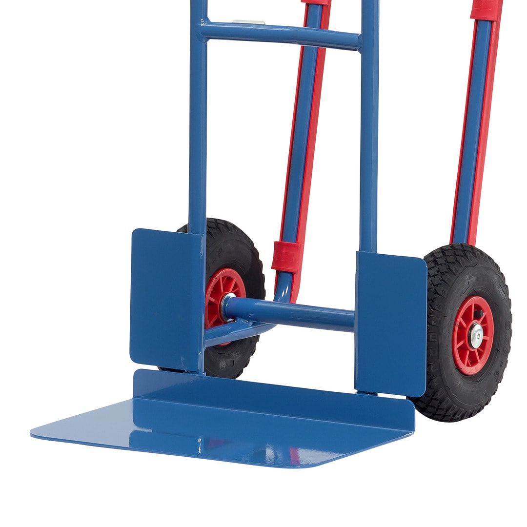 Fetra - Alukarre - 200 kg - Schaufel 480 x 300 mm (BxT) - Kunststoff-Gleitkufen - Luftbereifung