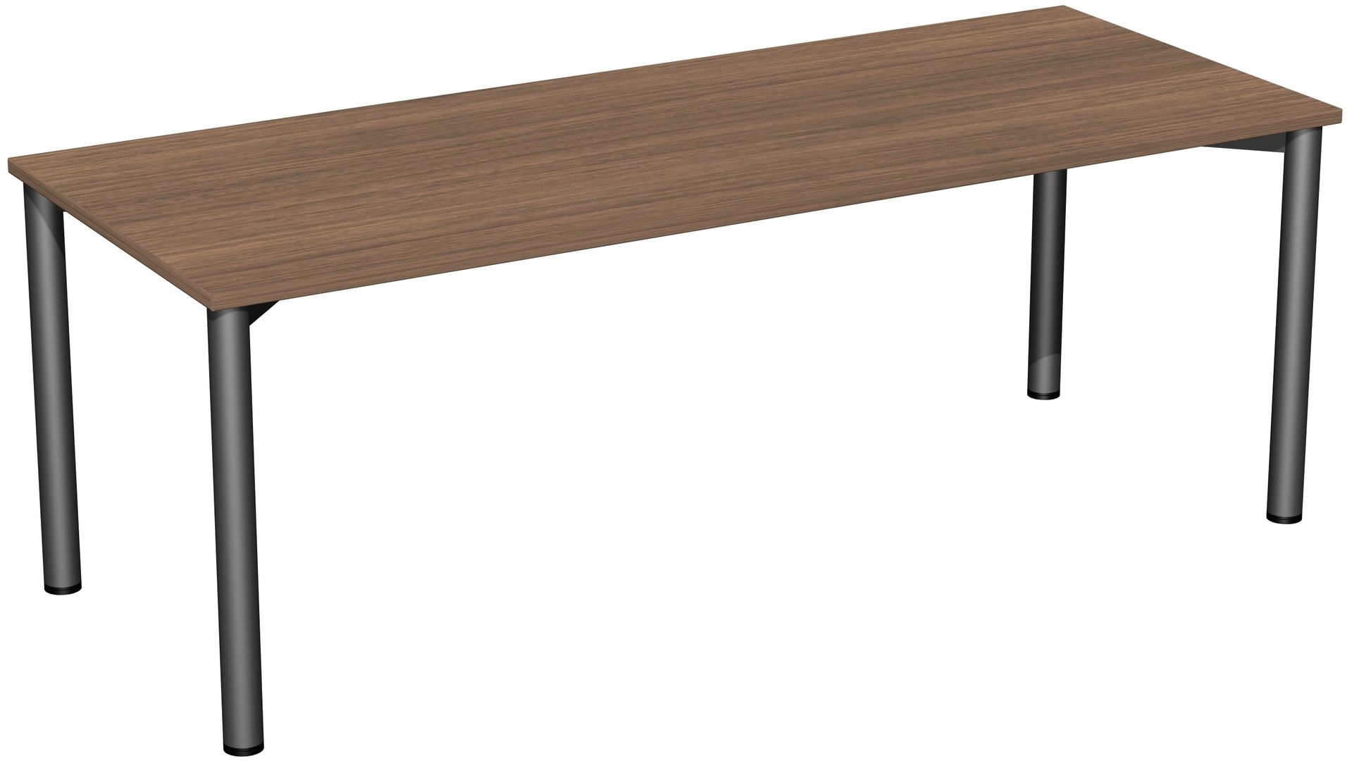 Schreibtisch - 4-Fuß Flex - Bürotisch - 720 x 1.000 x 800 mm (HxBxT) - Gestell anthrazit - Ahorn