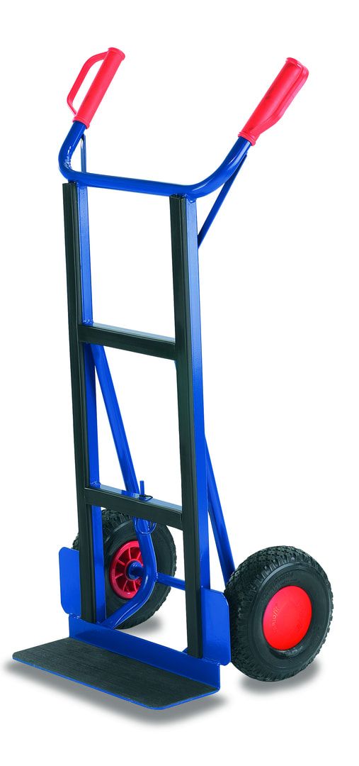 Gerätekarre - 250 kg Traglast - 450 x 150 mm Schaufelmaß - Luftbereifung