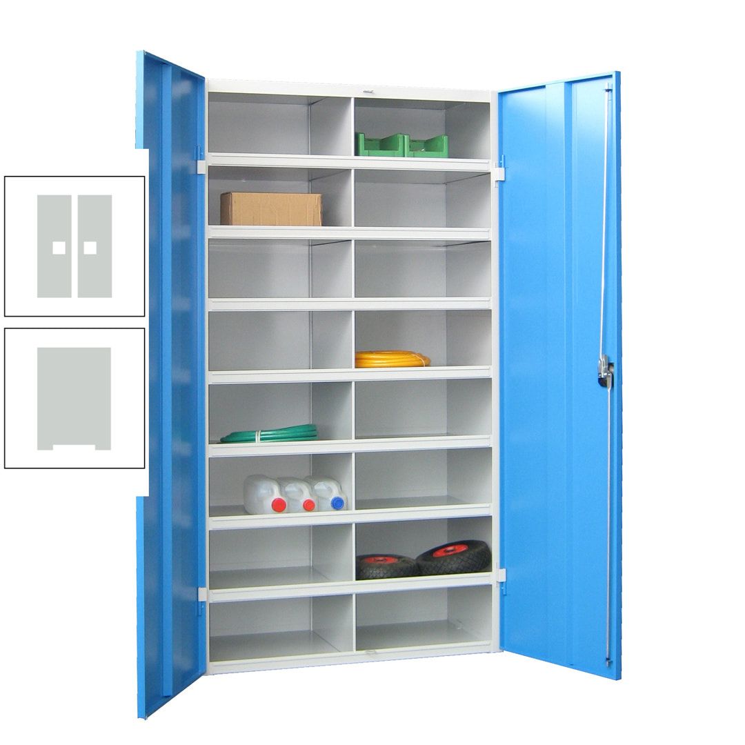 Aktenschrank - Fächerschrank - Sortierstation - 16 Fächer - Büroschrank - Dokumentenablage - 1.800 x 1.000 x 530 mm (HxBxT) - anthrazitgrau