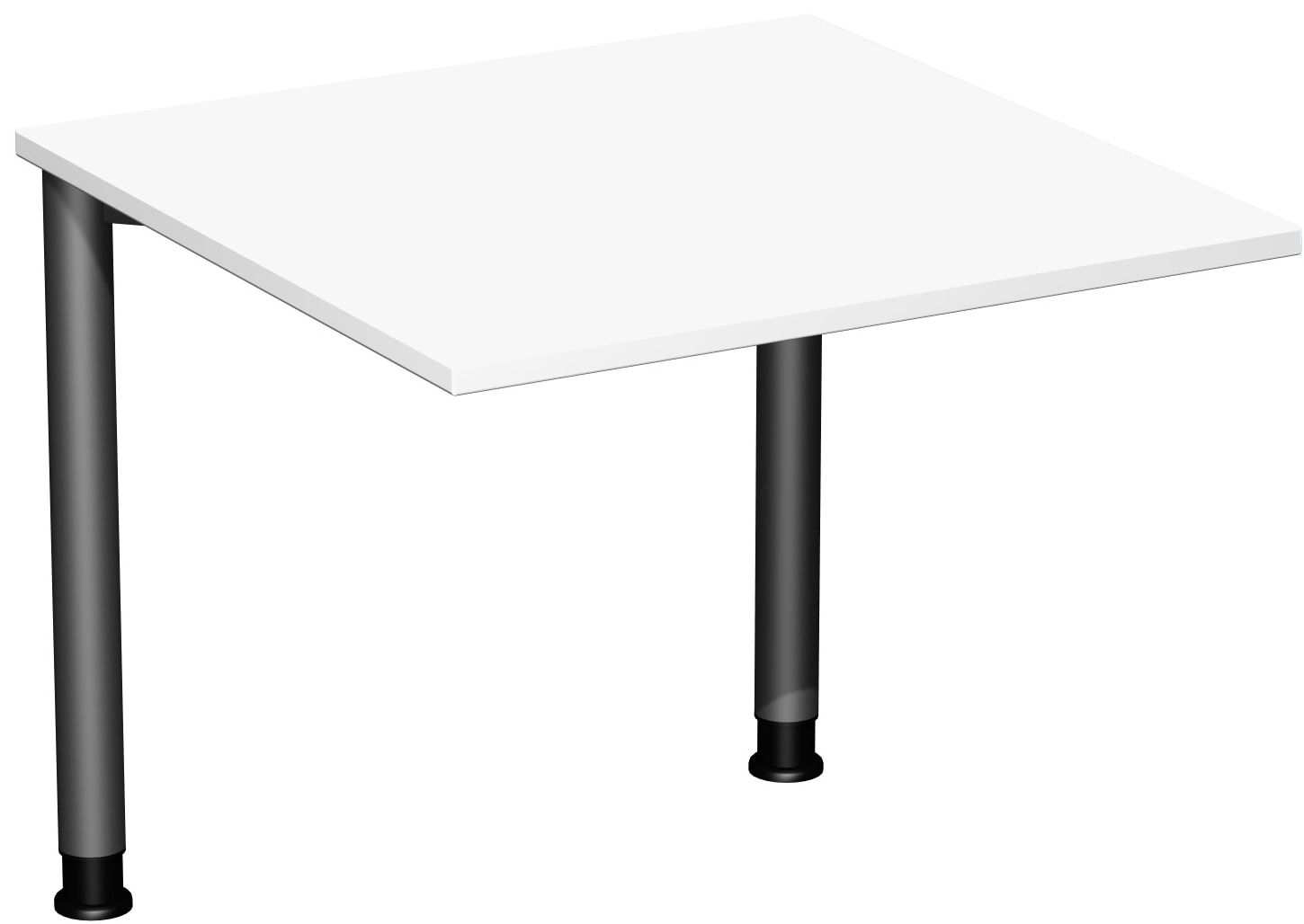 Schreibtisch - 4-Fuß Flex - Bürotisch - Höhe 680-800 mm - 1.200 x 600 mm (BxT) - Gestell anthrazit - Ahorn