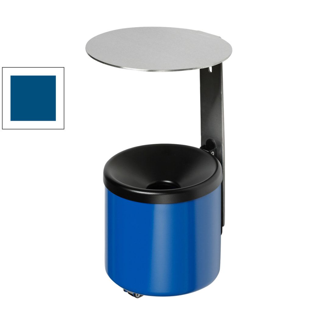 Wandascher - Volumen 0,6 l - 100 x 90 x 120 mm (HxBxT) - Edelstahl