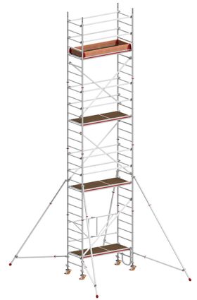 Klappbares Fahrgerüst - mit Ausleger - Höhe wählbar - 1.900 x 800 mm (BxT) - Hymer Aluminium Gerüst