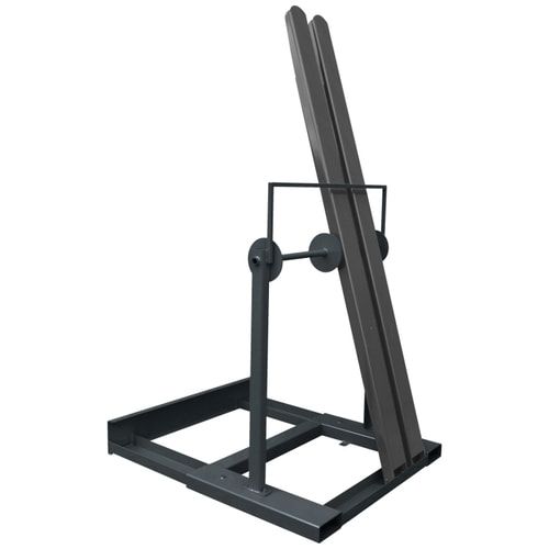 Gabelzinkenwechsler, Anhebehilfe, Arbeitshilfe, für 2 Paare, für offene Gabelverlängerungen, 1.200 x 800 mm (HxB), 700 mm Auflage, Farbe anthrazitgrau