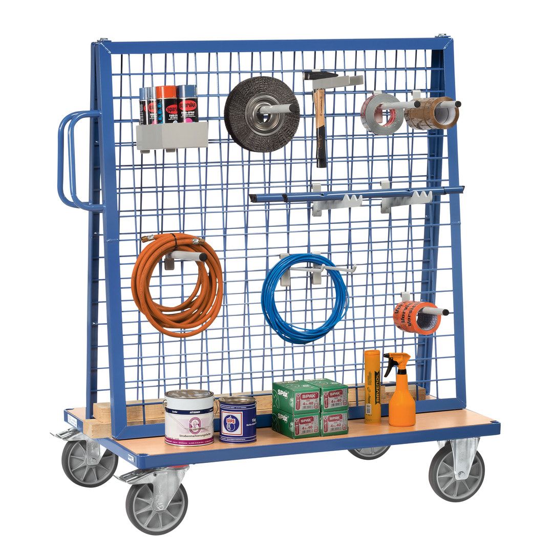 Fetra Werkstückwagen - 1.536 x 800 x 1.200 mm (HxBxT) - Einhängewand