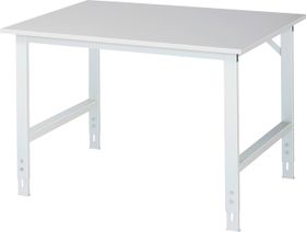 Arbeitstisch - höhenverstellbar 760 - 1.080 mm - 1.250 x 1.000 mm (BxT) - Traglast 500 kg - EGB-Melaminharz - Farbe wählbar