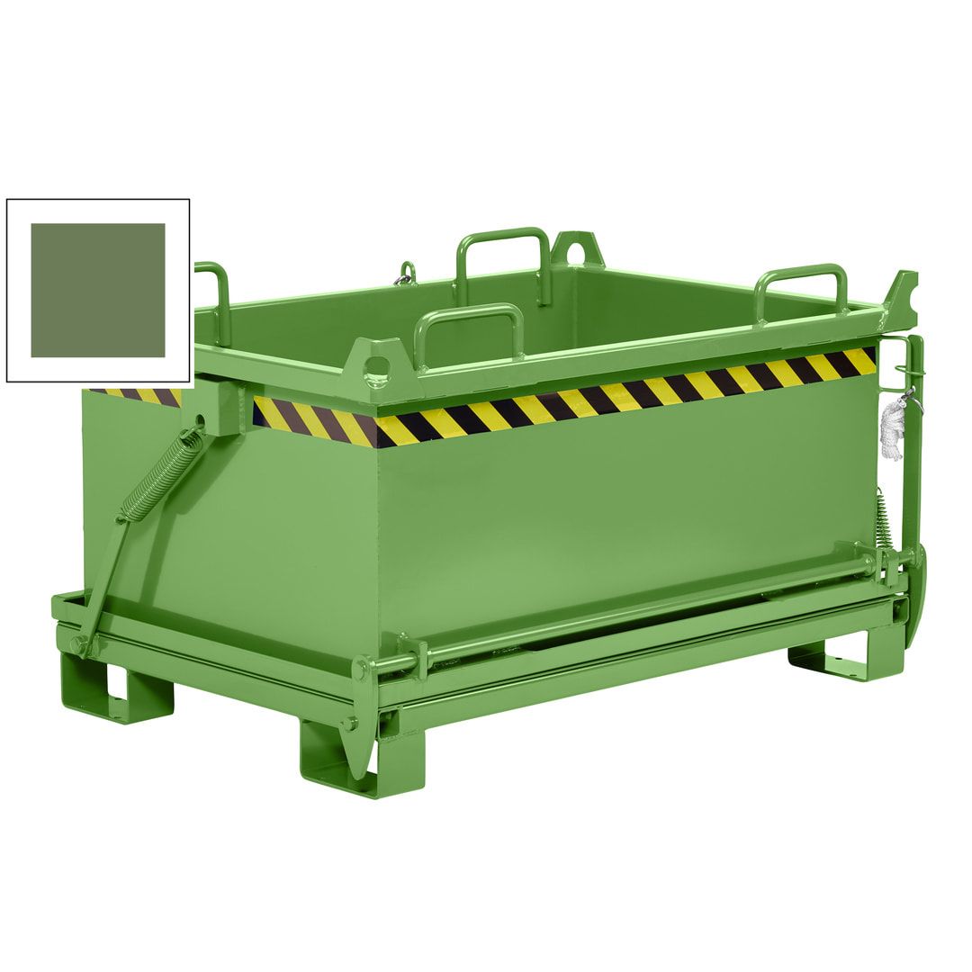 Klappbodenbehälter - 1.000 l Volumen - Traglast 1.250 kg - 2-fach stapelbar - kranbar - enzianblau