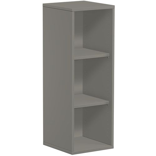 Büroregal, Metallsockel/Standfüße, 2 Einlegeböden, modular, Dreischicht-Feinspan, Einlegeboden, 1.152 x 1.000 x 425 mm (HxBxT), Dekor Ahorn