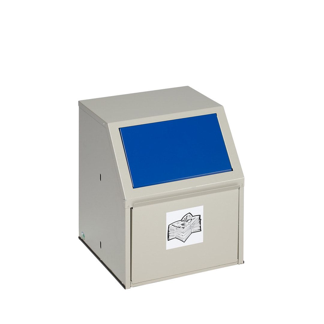 Wertstoffsammelgerät - fahrbar - 39 l - 800 x 400 x 400 mm (H x B x T) - Korpus kieselgrau - Einwurfklappe anthrazit - Abfallbehälter