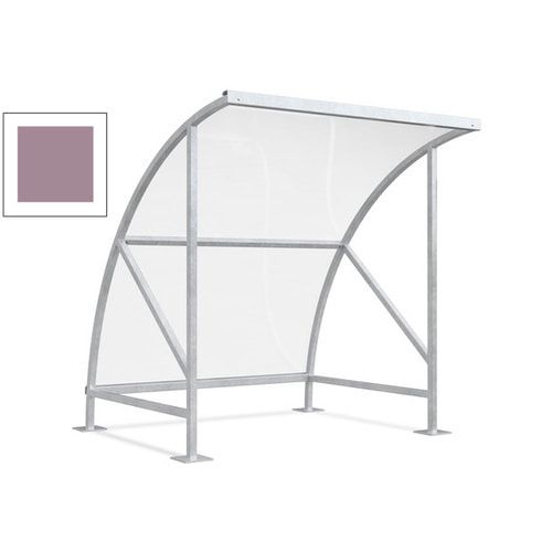 Fahrradunterstand - Fahrradgarage mit Bogendach - Stahl und Kunststoff - 2.290 x 2.090 x 2.100 mm (HxBxT) - Farbe Achatgrau