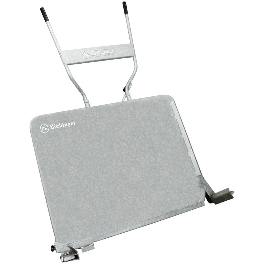 Eichinger - Plattenkarre - Traglast 400 kg - verstellbare Spannweite - Schaufelmaß 900 x 1.190 mm - Lufträder - feuerverzinkt