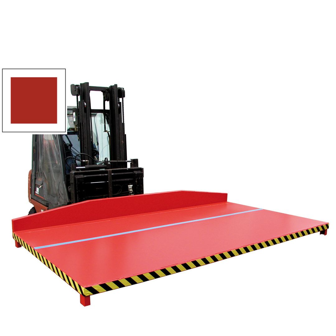 Reststoff-Sammelpalette - 2.500 x 1.540 mm (BxT) - 2.000 kg - feuerrot