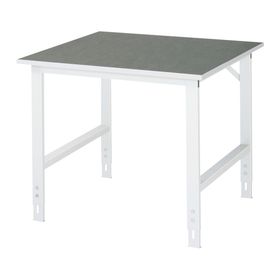 Arbeitstisch - höhenverstellbar 760 - 1.080 mm - 1.000 x 1.000 mm (BxT) - Traglast 500 kg - Linoleum - Farbe wählbar