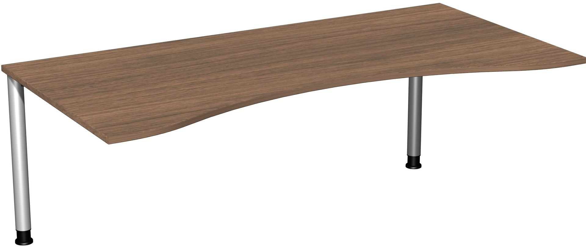 Ergo-Schreibtisch - 4-Fuß Flex - Bürotisch - Höhe 680-800 mm - 1.600 x 1.000 mm (BxT) - Gestell anthrazit - Ahorn