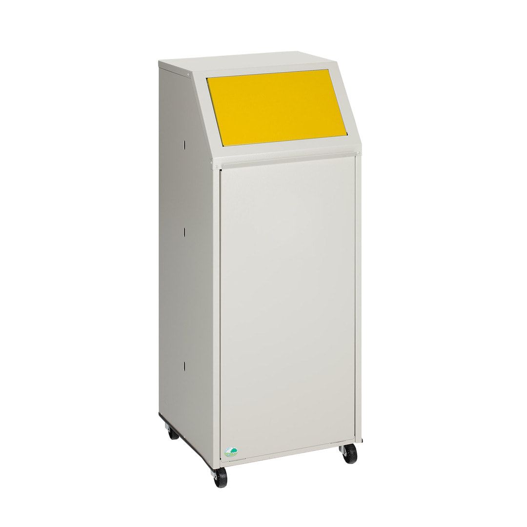 Wertstoffsammelgerät - fahrbar - 39 l - 800 x 400 x 400 mm (H x B x T) - Korpus kieselgrau - Einwurfklappe anthrazit - Abfallbehälter