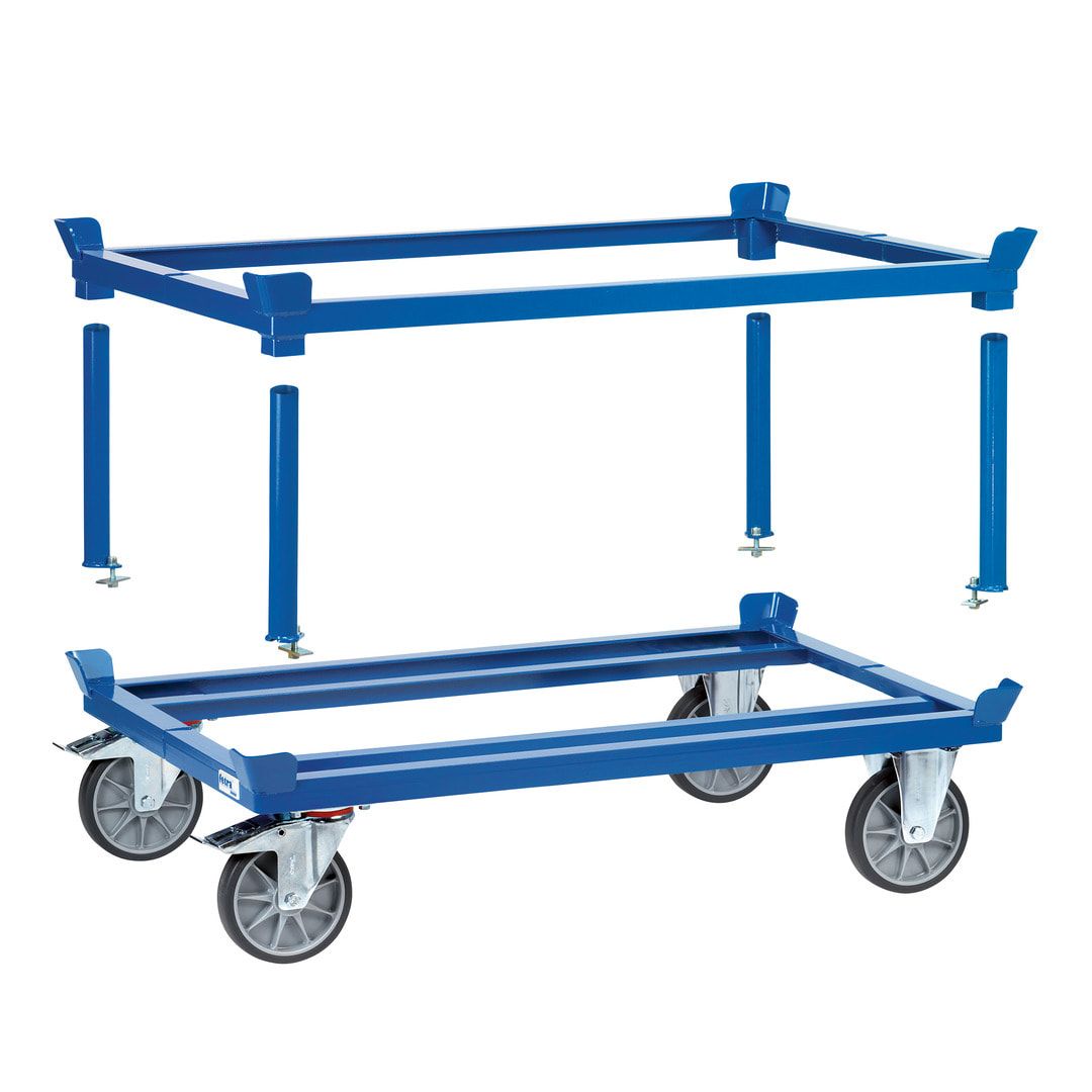 Aufsatzrahmen für FETRA - Palettenfahrgestelle - 1.200 kg - (BxT) 1.000 x 1.200 mm - Höhe 140 mm