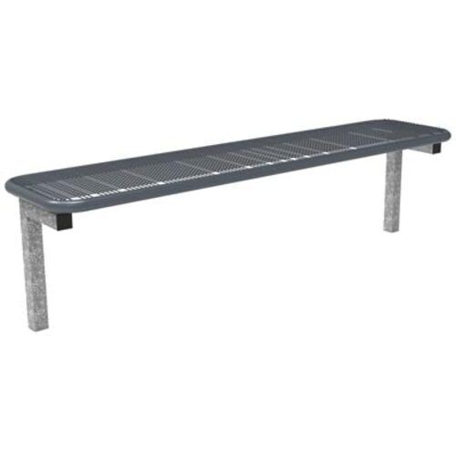 Parkbank, Drahtgitterbank zum Einbetonieren, thermoisoliert, Selbstreinigung, 475 x 1.795 x 430 mm (HxBxT), Eisenglimmer