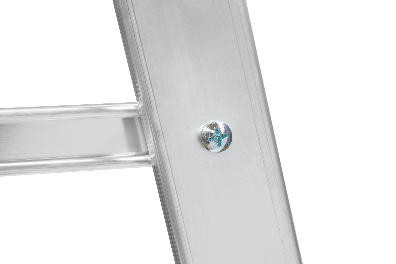 Plattformleiter mit langem Handlauf, zwei Kipprollen, Rutschhemmung R13, Ablage und Eimerhaken, Leiterlänge 1.950 mm, 4 Stufen, Traglast 150 kg, Hymer