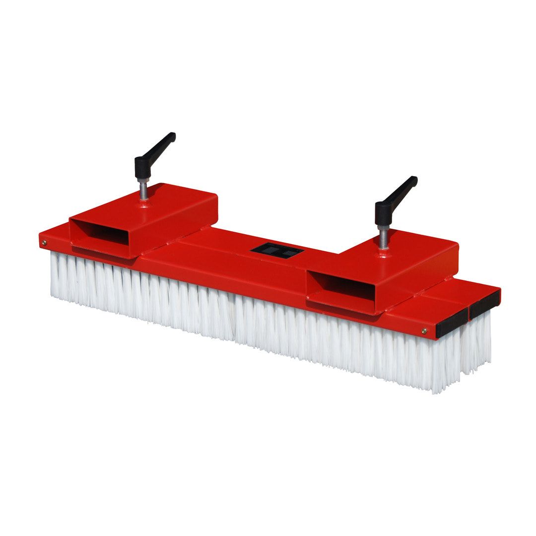 Gabelstapler-Kehrbesen - Breite 1.000 mm - fest - feuerrot