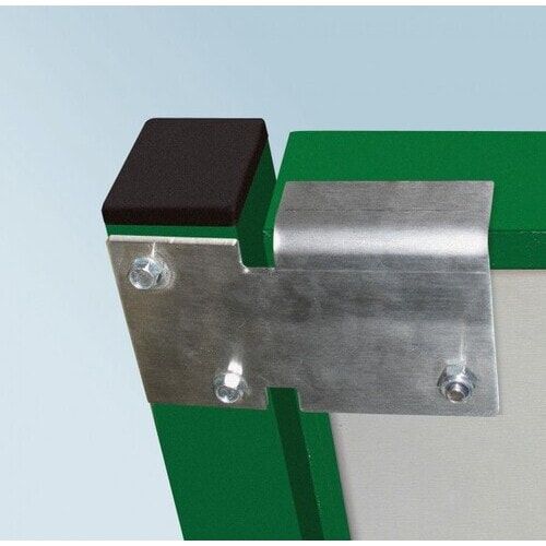 Pfosten-Set (2 Endpfosten) für Schaukasten mit Doppelflügeltür - Höhe 2.600 mm - Einbetonieren - Farbe enzianblau