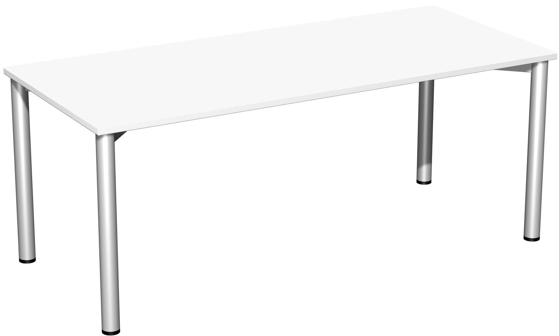 Schreibtisch - 4-Fuß Flex - Bürotisch - 720 x 1.000 x 800 mm (HxBxT) - Gestell anthrazit - Ahorn
