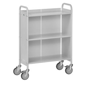 Fetra - Bürowagen m. Rückwand - 150 kg - (BxT) 350 x 720 mm - 2 Fächer