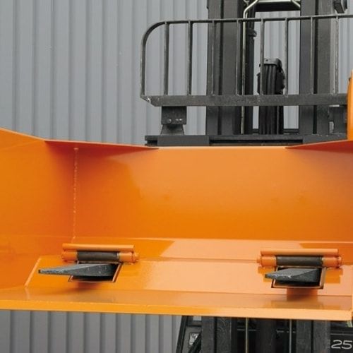 Eichinger Stapler-Schaufel mit Durchschub, Seilzug, Volumen 1.000 l, Traglast 3.000 kg, Maße 650 x 1.300 x 1.300 mm, Farbe anthrazitgrau (RAL 7016)