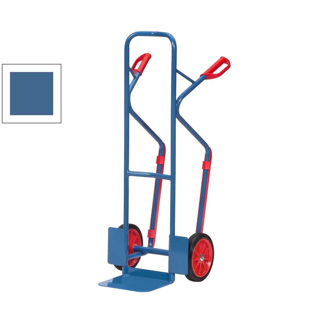 Fetra - Alukarre - 200 kg - Schaufel 320 x 250 (BxT) mm - Kunststoff-Gleitkufen - Luftbereifung
