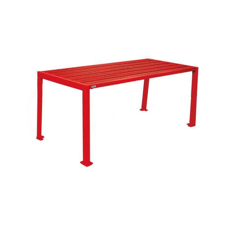 Tisch aus Stahl - verzinkt und beschichtet - 750 x 1.800 x 798 mm (HxBxT) - Farbe enzianblau