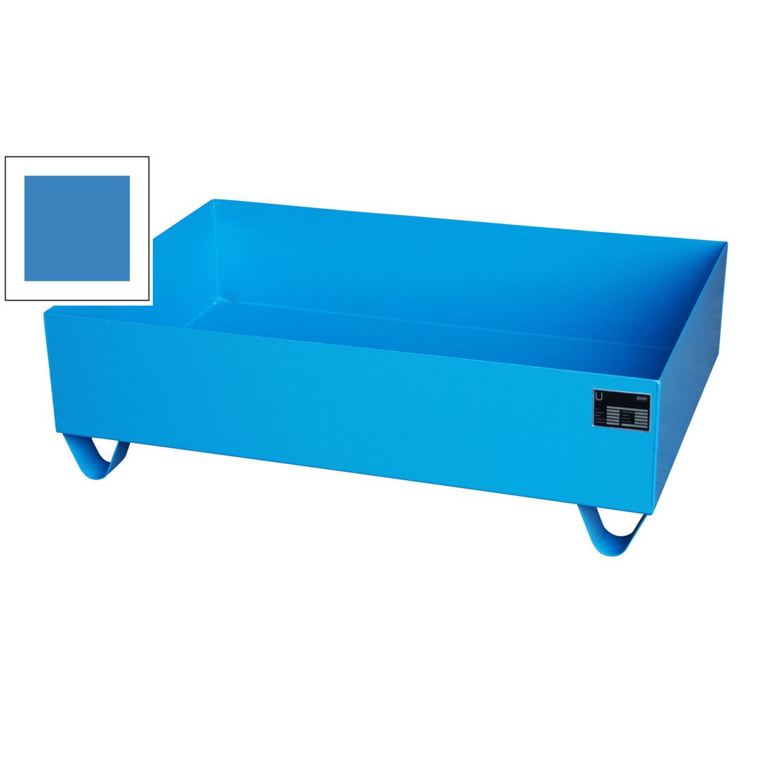 Auffangwanne - 1.200 x 800 mm (BxT) - 224 l - Füße - feuerrot