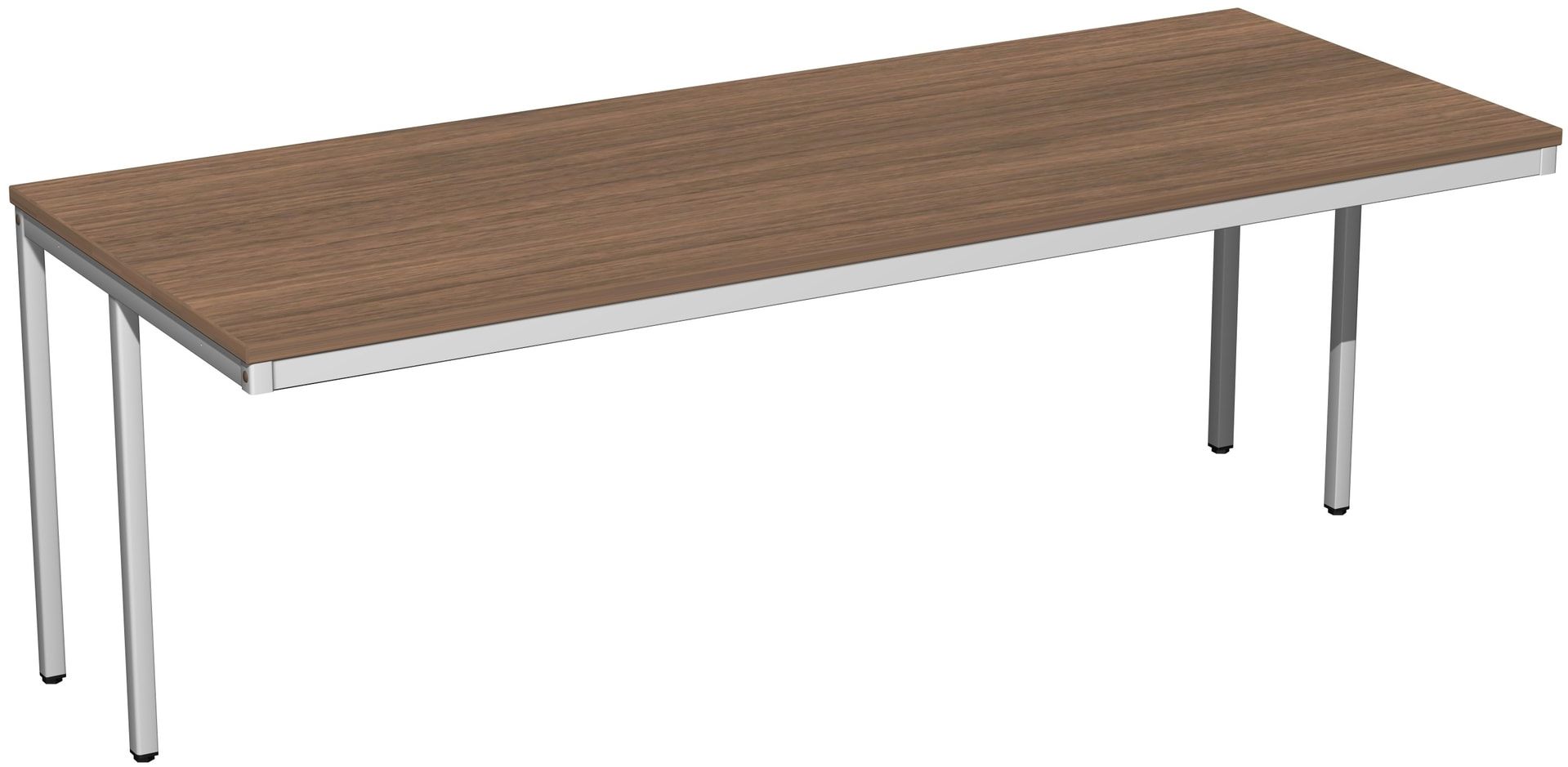 Schreibtisch - 4-Fuß Eco - Bürotisch - 720 x 1.000 x 800 mm (HxBxT) - Gestell lichtgrau - Ahorn