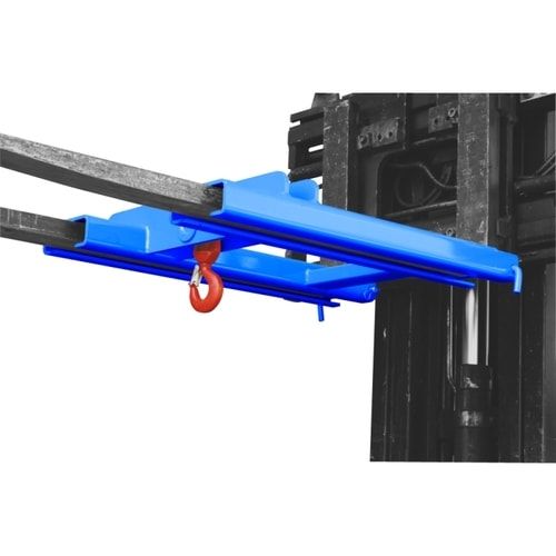 Eichinger Lasthaken für Stapler/Kran für 1 Staplerzinken, Zinken-QS 200 x 80 mm (BxH), 510 x 210 x 400 mm (HxBxT), Gewicht 15 kg, Farbe anthrazitgrau