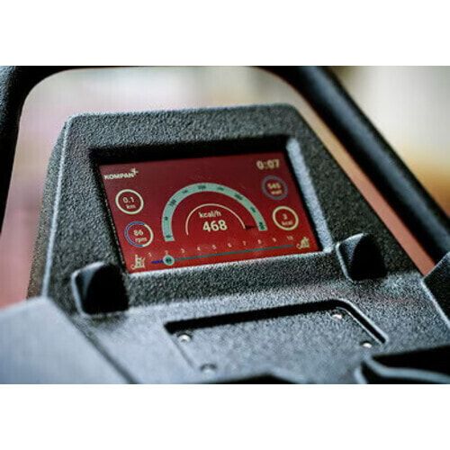 Crosstrainer Pro Touchscreen, Ausdauer, Gesäßmuskel, Bluetooth, 7 Zoll LCD Farbtouchscreen, Elektromotor, Maße: 1.750 x 830 x 1.790 mm (HxBxT), Orange