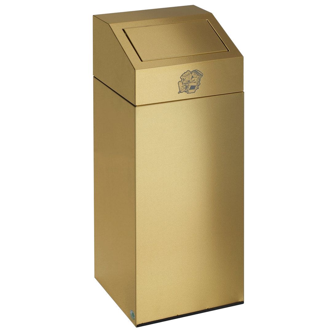 Abfallsammler aus Edelstahl - 45 l - 790 x 320 x 320 mm (HxBxT)