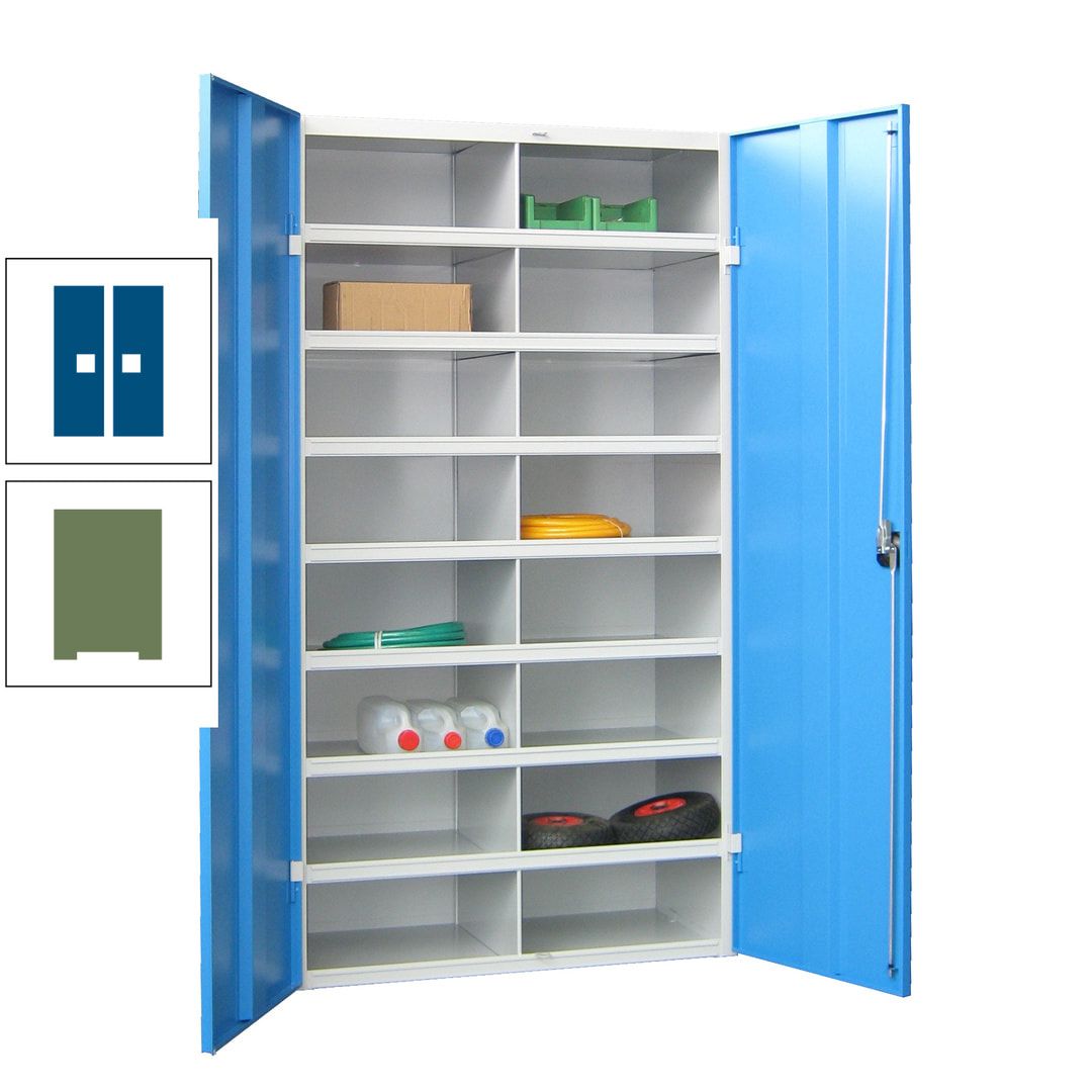 Aktenschrank - Fächerschrank - Sortierstation - 16 Fächer - Büroschrank - Dokumentenablage - 1.800 x 1.000 x 530 mm (HxBxT) - anthrazitgrau