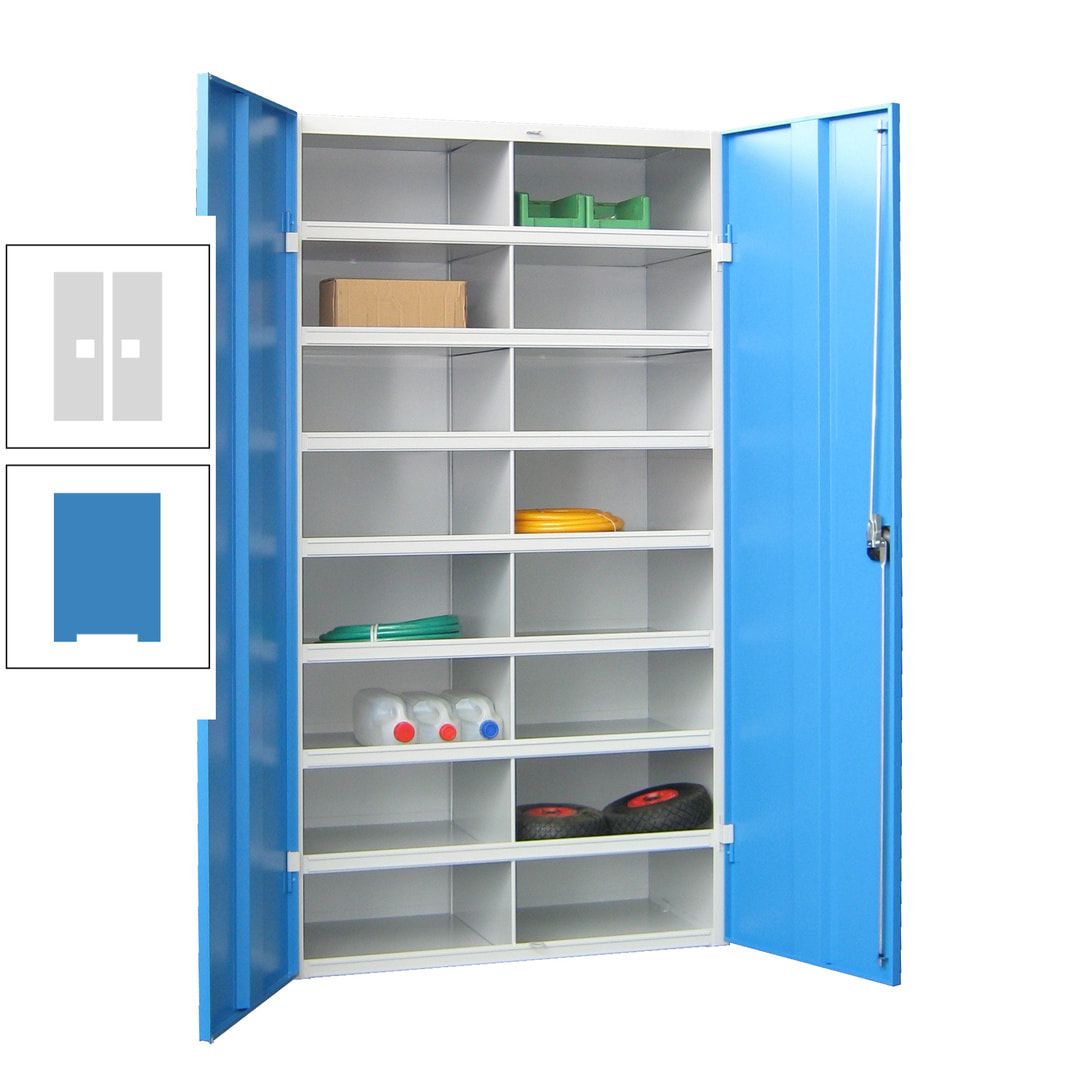 Aktenschrank - Fächerschrank - Sortierstation - 16 Fächer - Büroschrank - Dokumentenablage - 1.800 x 1.000 x 530 mm (HxBxT) - anthrazitgrau