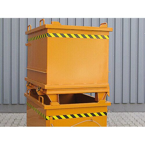 Eichinger Klappbodenbehälter, 1.000 Liter, stapelbar, Traglast 2.000 kg, Maße 1.070 x 1.000 x 1.330 mm (HxBxT), Farbe anthrazitgrau