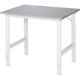 Arbeitstisch - höhenverstellbar 760 - 1.080 mm - 1.000 x 800 mm (BxT) - Traglast 500 kg - Edelstahlblechbelag - Farbe wählbar