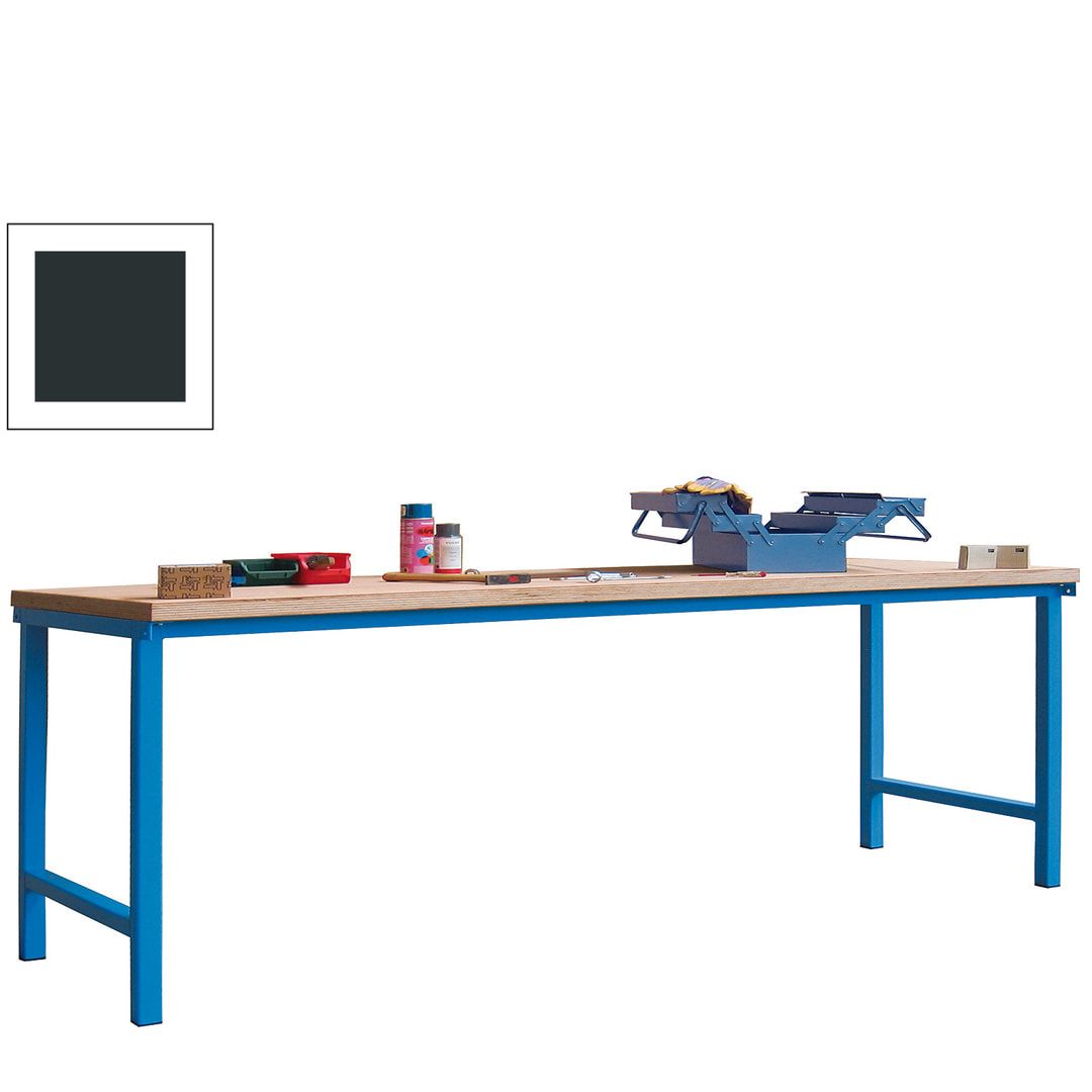 Werkbank - 900 x 2.000 x 700 mm (HxBxT) - Traglast 1.400 kg - anthrazitgrau