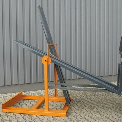 Gabelzinkenwechsler, Anhebehilfe, Arbeitshilfe, für 2 Paare, für offene Gabelverlängerungen, 1.200 x 800 mm (HxB), 700 mm Auflage, Farbe anthrazitgrau