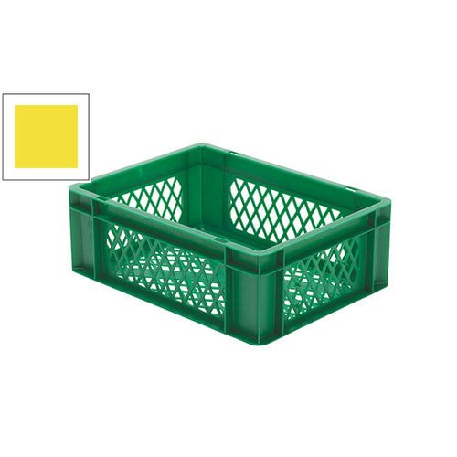 Eurobox - Eurokasten - Volumen 13 l - Boden und Wände durchbrochen - 145 x 300 x 400 mm (HxBxT) - VE 4 Stk. - blau